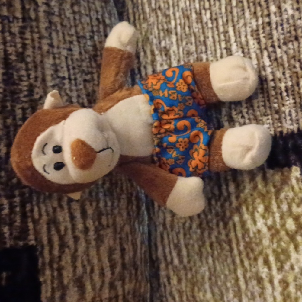 4/$30 Build-A-Bear "Marvelous Monkey" with Blue Floral Swimsuit - 2006